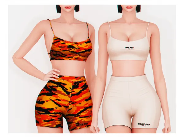 Alpha Fox Top - The Sims 4 Custom Content