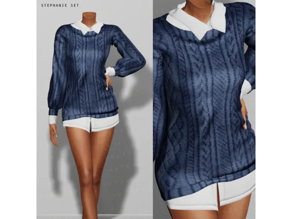 Alpha SC137 STEPHANIE SET - The Sims 4 Custom Content
