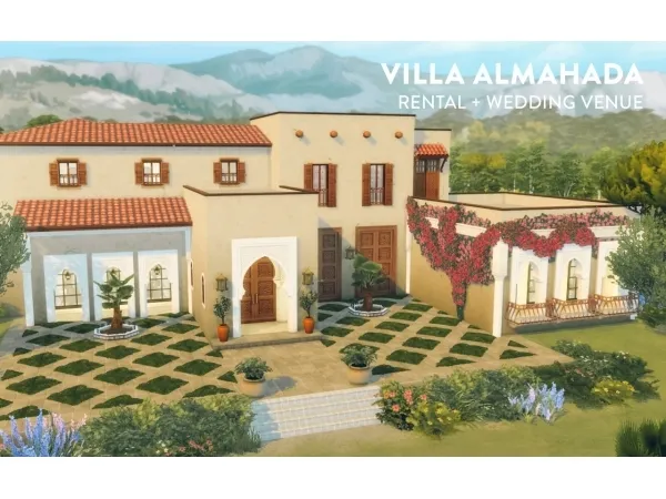 Maxis Match Villa Almahada Rental Wedding Venue - The Sims 4 Custom Content