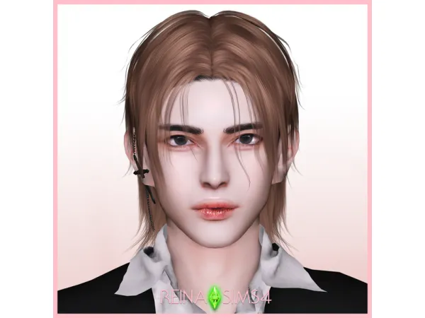 Alpha NOKCHA HAIR by Reina Sims4 - The Sims 4 Custom Content