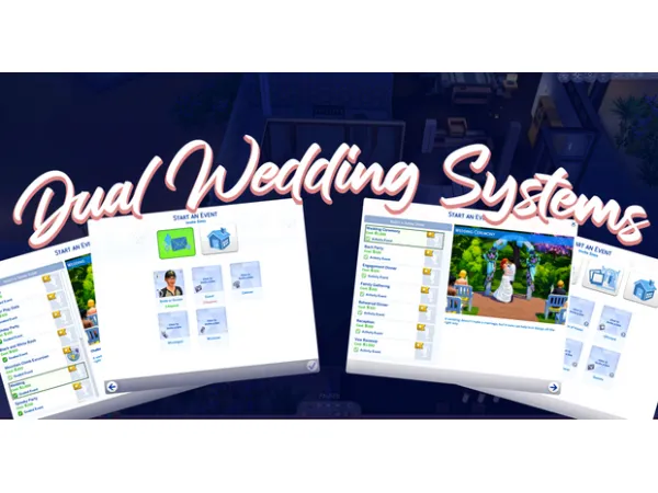 Mix Dual Wedding Systems Enjoy Both Base Game MWS Weddings by TwistedMexi - The Sims 4 Custom Content