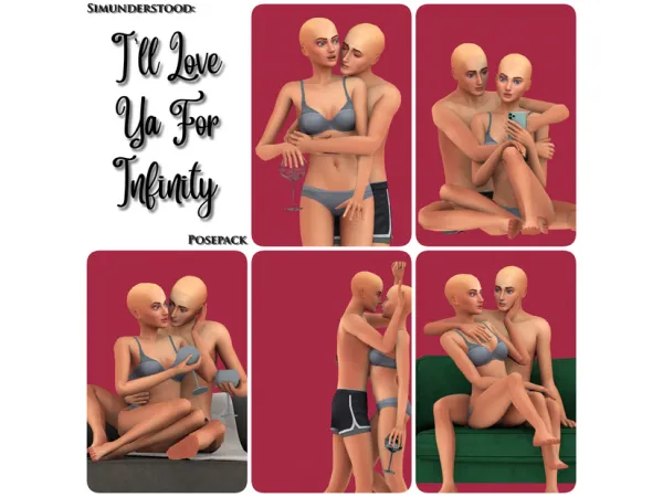 Maxis Match I'LL LOVE YA FOR INFINITY - The Sims 4 Custom Content