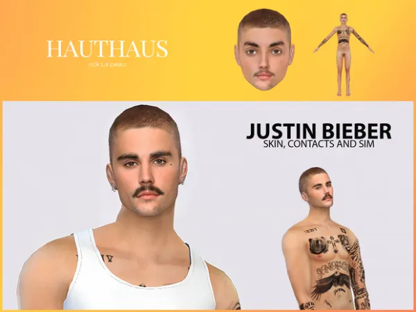 Justin Bieber Skin And Sim (Ultra Realistic) - The Sims 4 Custom Content
