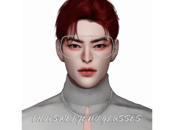 Alpha [HOTSWE] JENO glasses - The Sims 4 Custom Content