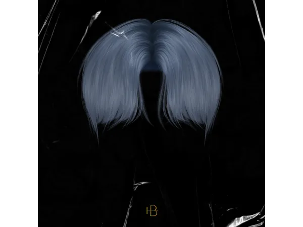 Alpha HAIR 41 REED CUT (VER1) by MoooD - The Sims 4 Custom Content