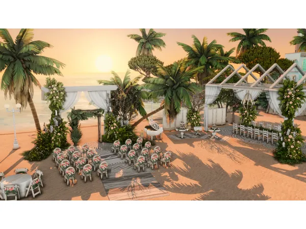Maxis Match NO Beach Wedding by plumbobkingdom - The Sims 4 Custom Content
