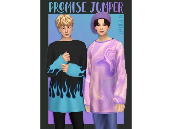 Maxis Match Promise Jumper by Trillyke - The Sims 4 Custom Content
