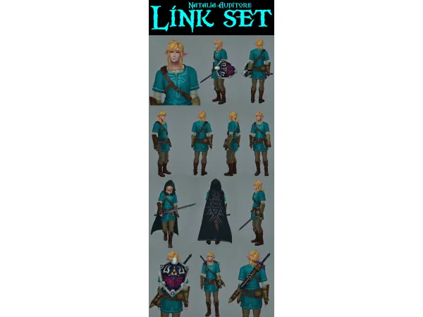 Maxis Match Link Set Auditore by Natalia - The Sims 4 Custom Content