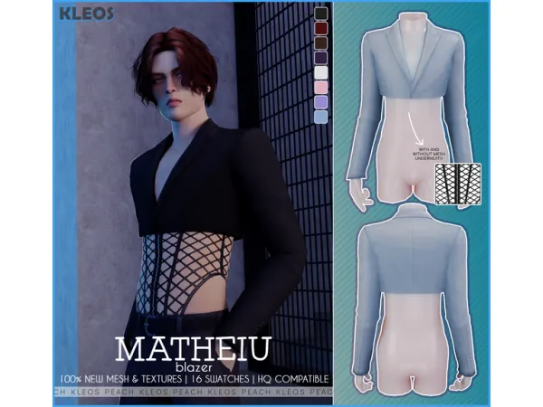 Mix Matheiu Blazer - The Sims 4 Custom Content