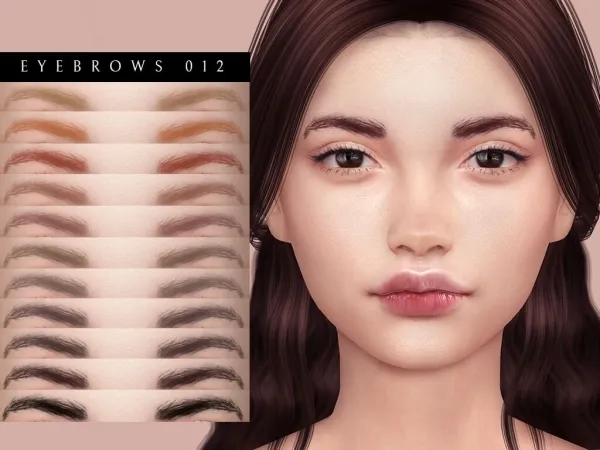 Alpha Eyebrows 012 - The Sims 4 Custom Content