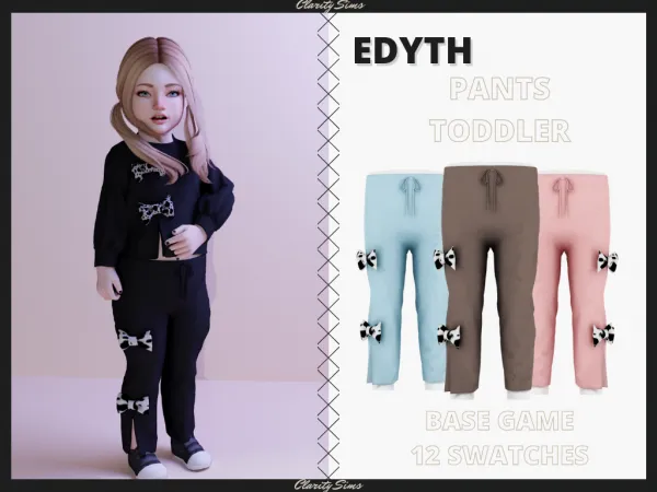 Alpha Edyth Pants Toddler - The Sims 4 Custom Content