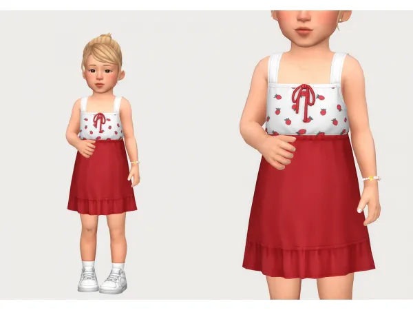 Maxis Match miri dress by casteru - The Sims 4 Custom Content