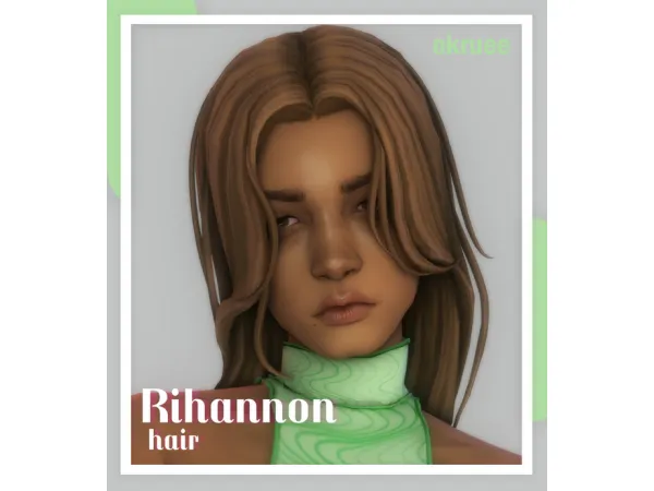 Maxis Match rihannon hair by okruee - The Sims 4 Custom Content