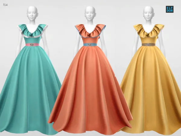 Alpha Sifix Arabella Dress RC - The Sims 4 Custom Content