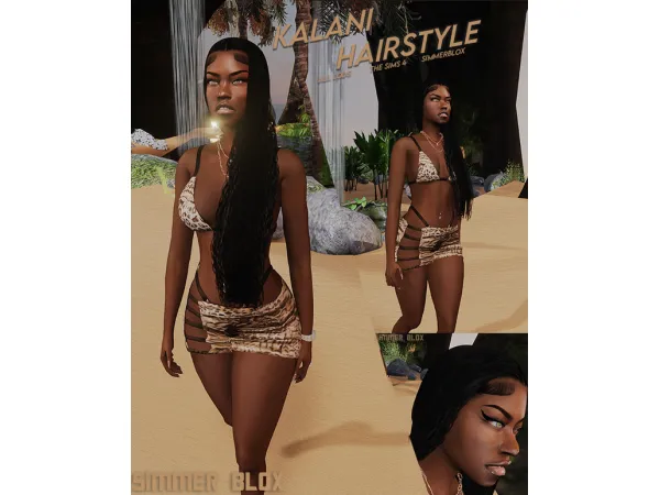 Alpha Kalani 53 by Simmer Blox - The Sims 4 Custom Content
