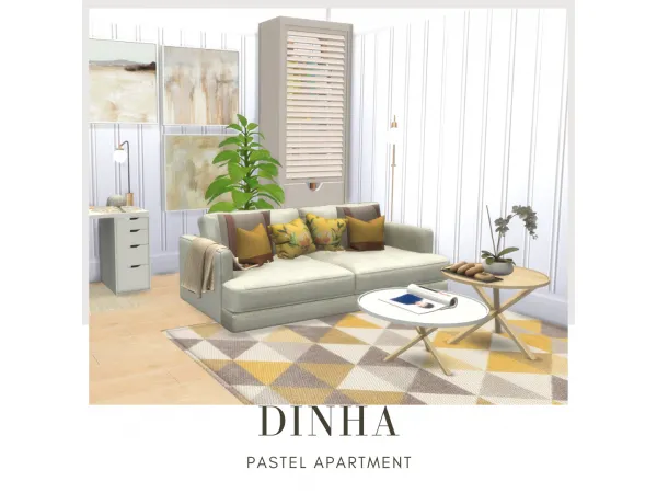 Mix Pastel Apartment - The Sims 4 Custom Content