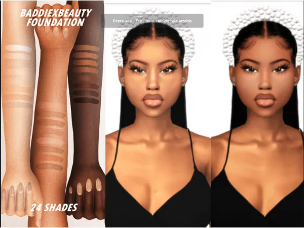 Alpha BEAUTY FOUNDATION by BADDIEX - The Sims 4 Custom Content