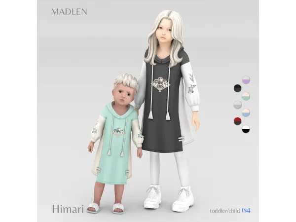 Maxis Match Himari Outfit by Madlen - The Sims 4 Custom Content