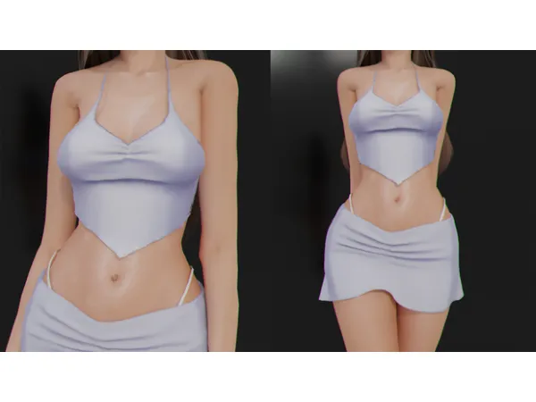 Alpha Outfit Y2K by Whimp 1337 - The Sims 4 Custom Content