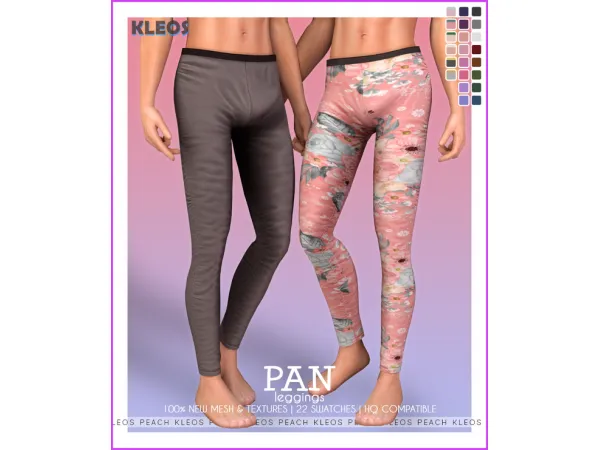 Mix Pan Leggings - The Sims 4 Custom Content