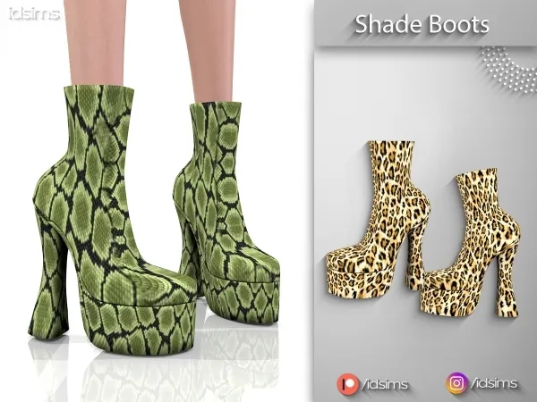 Alpha Shade Boots - The Sims 4 Custom Content