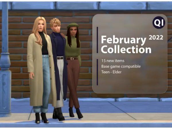 Maxis Match February 2022 Collection by [QICC] - The Sims 4 Custom Content