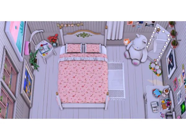 Alpha Sims4 Bedding by EunoSims - The Sims 4 Custom Content