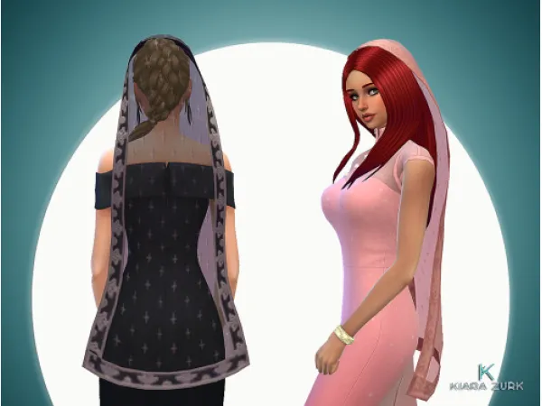 Maxis Match Bride Veil - The Sims 4 Custom Content