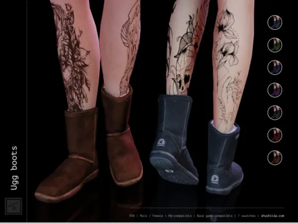 Mix Ugg Boots - The Sims 4 Custom Content