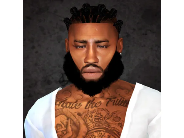 Alpha FREE dice braids and scarf dreads by URBANPIXAL - The Sims 4 Custom Content