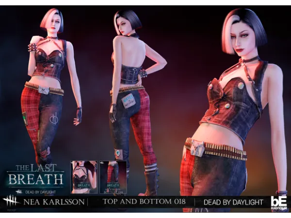 Dead by Daylight Nea Karlsson Top and Bottom 018 by Mimoto-sims