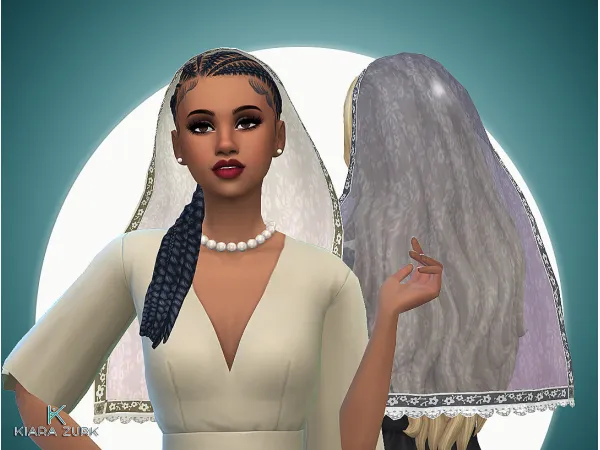 Maxis Match Lace Wedding Veil - The Sims 4 Custom Content