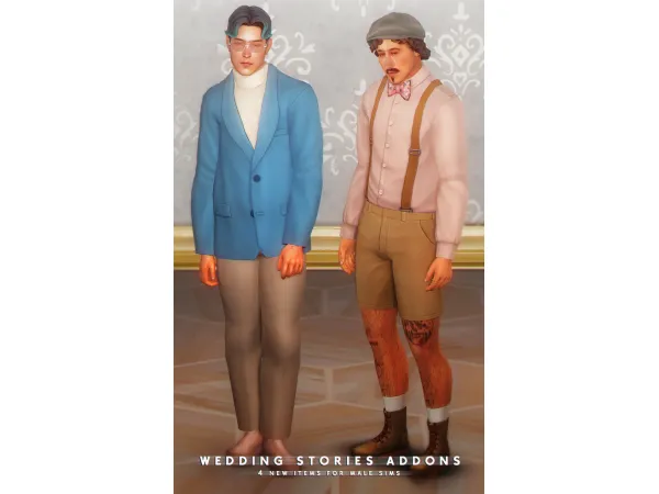 Maxis Match Wedding Stories Addons Part 2 (4 items) by AdrienPastel - The Sims 4 Custom Content