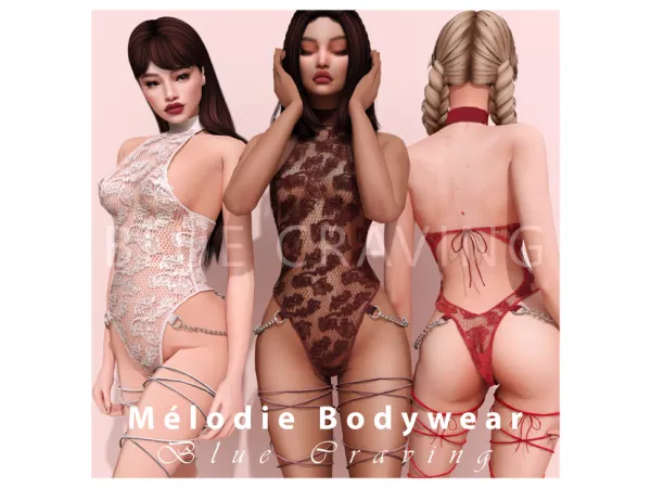 Alpha Blue Craving Melodie Bodywear Update 22022023 - The Sims 4 Custom Content
