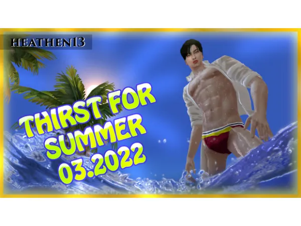 Alpha Thirst4Summer Free Stuffs by H13N - The Sims 4 Custom Content