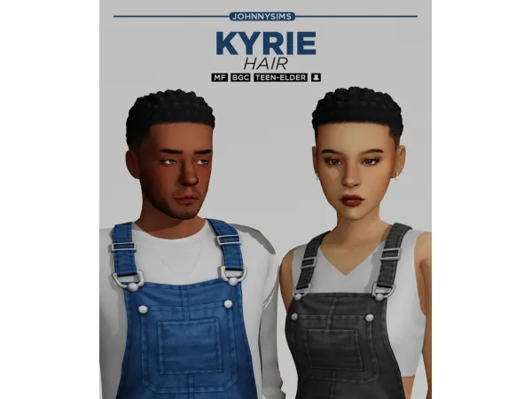 Maxis Match Kyrie Hair by JohnnySims - The Sims 4 Custom Content