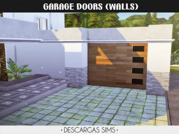 Mix Garage Doors (Walls) - The Sims 4 Custom Content