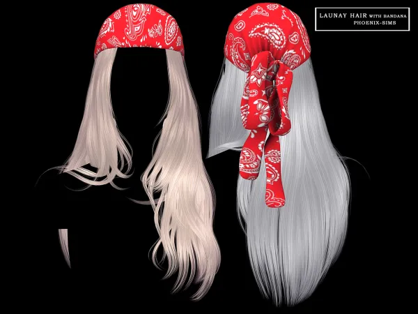 Alpha Launay Hair - The Sims 4 Custom Content