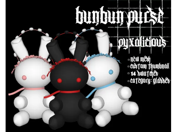 Alpha bunbun purse by pyx_s4 - The Sims 4 Custom Content