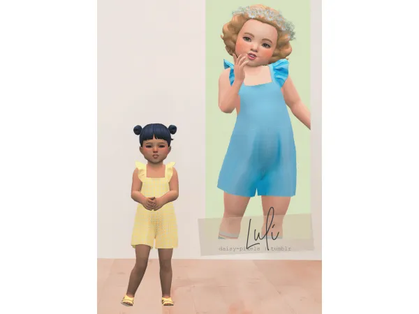 Alpha Luli Jumpsuit by Daisy Pixels - The Sims 4 Custom Content