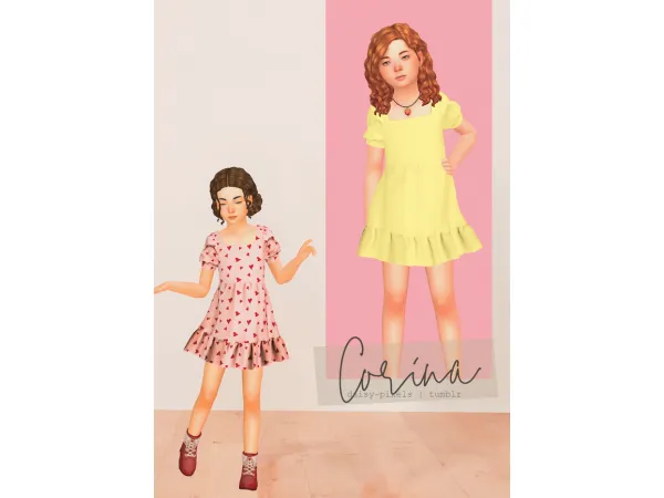 Alpha Corina Dress by Daisy Pixels - The Sims 4 Custom Content