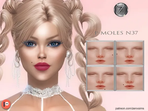 Alpha P MOLES N37 by ZENX - The Sims 4 Custom Content
