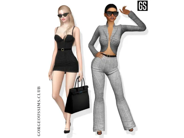 Mix New Boss Clothing Set - The Sims 4 Custom Content