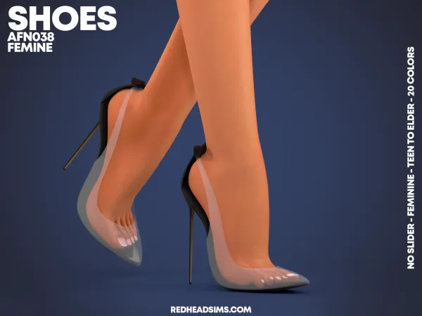 Alpha AF SHOES N038 NO SLIDER - The Sims 4 Custom Content