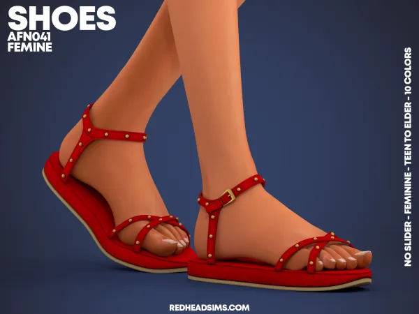 Alpha AF SHOES N041 NO SLIDER - The Sims 4 Custom Content
