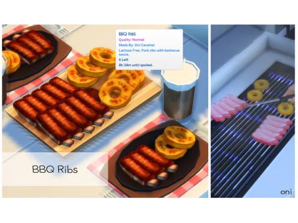 Mix March 2022 Recipe_BBQ Ribs by ONI - The Sims 4 Custom Content