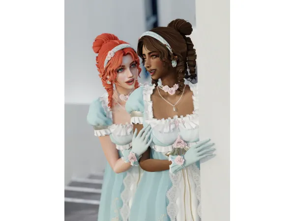 Alpha Shining Nikki Shy Lady Set by Simsonico - The Sims 4 Custom Content