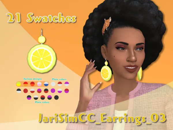 Maxis Match Earrings_03 by JariSimCC - The Sims 4 Custom Content