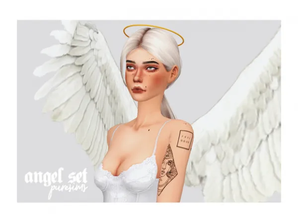Alpha simblreen treat 2 lil angel set by puresims - The Sims 4 Custom Content