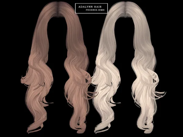 Alpha Adalynn Hair - The Sims 4 Custom Content